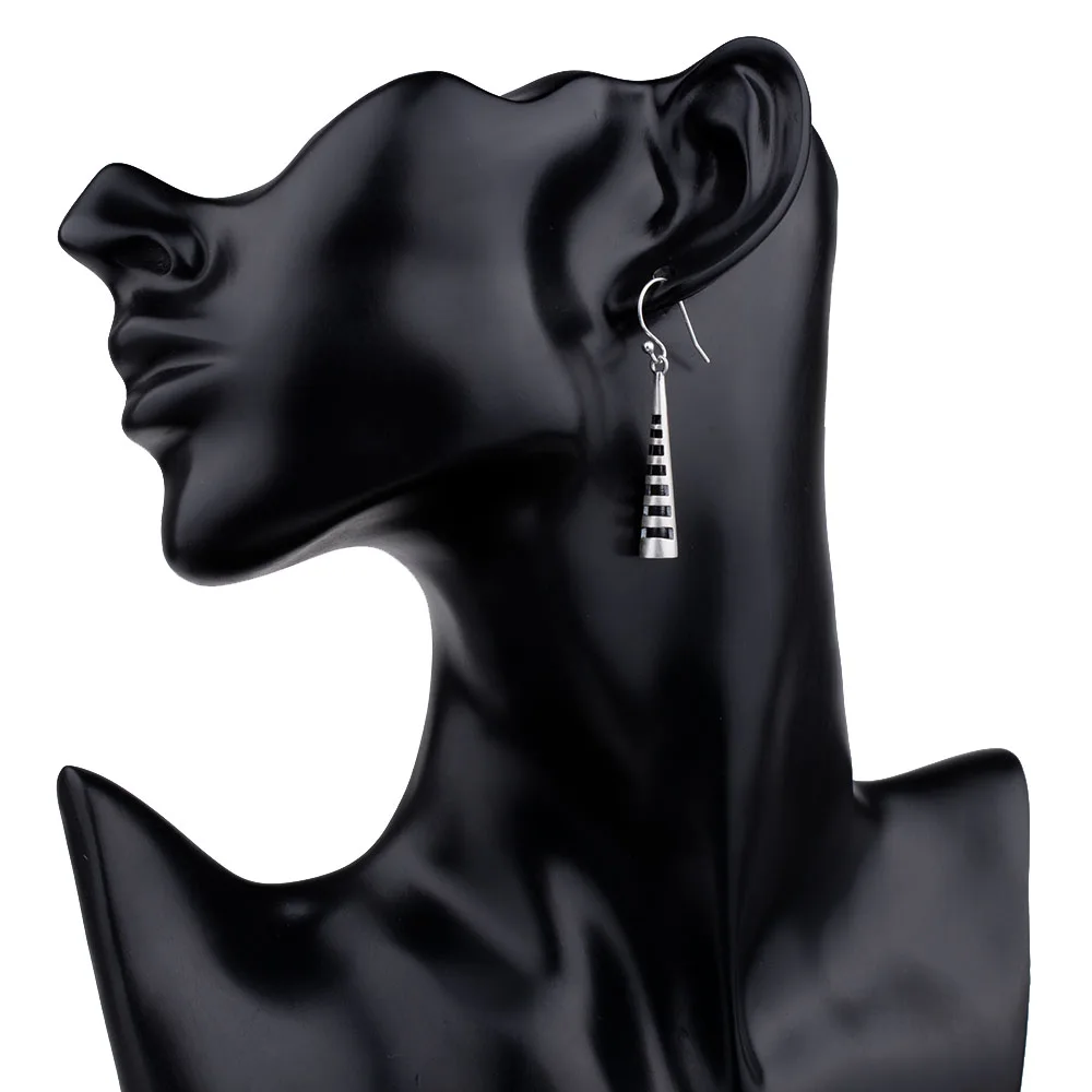 Mythic Age Real 925 Sterling Silver Vintage Small Cone Drop Dangle Earrings Jewelry Gift for Woman Girl Fine Jewelry