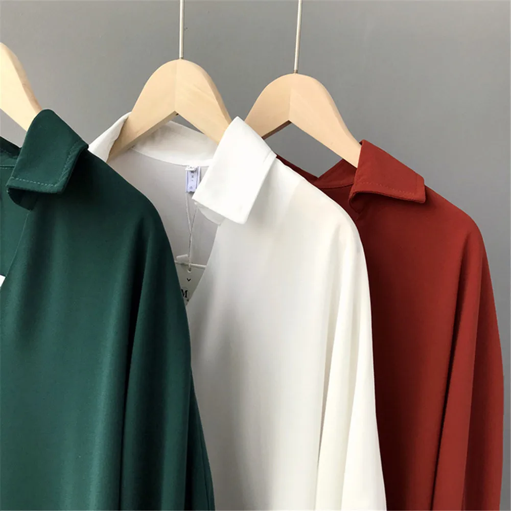 High quality Casual Chiffon V-neck Loose Shirt Office Wear 2018 White Women Blouse Shirt Half Batwing Sleeve Summer Elegant top (13)
