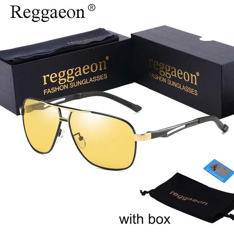 luxury reggaeon Night Vision Polarized Chameleon Sunglasses Men 2018 women Classic Anti Glare Driving Photochromic sun Glasses | Аксессуары