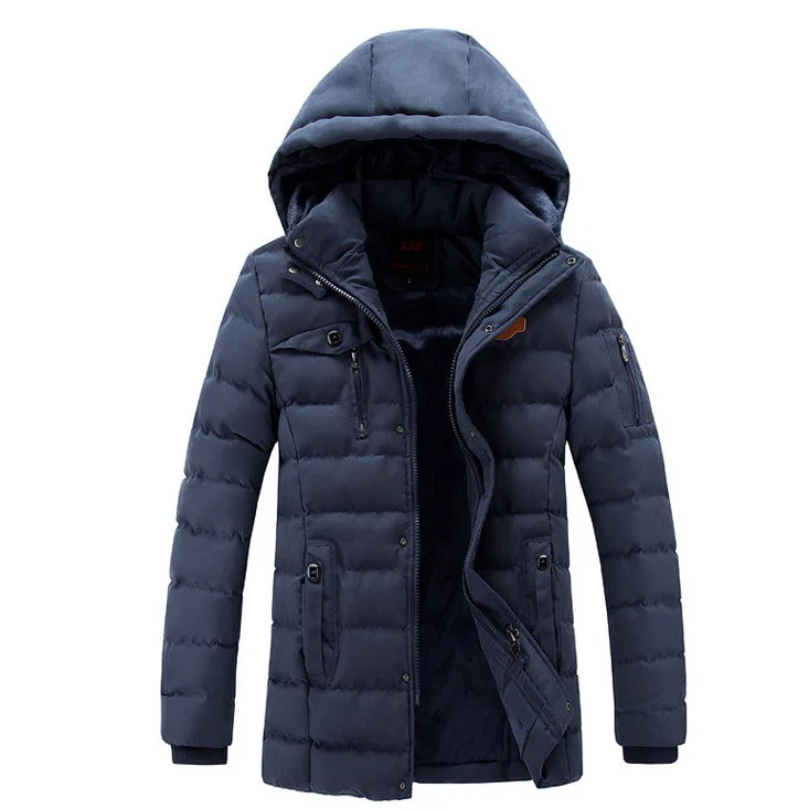 ZOEQO Новая мода канада зимняя куртка Мужская Утепленная повседневная куртка х/б верхняя одежда дышащая мода теплое пальто парка для мужчин - Цвет: blue
