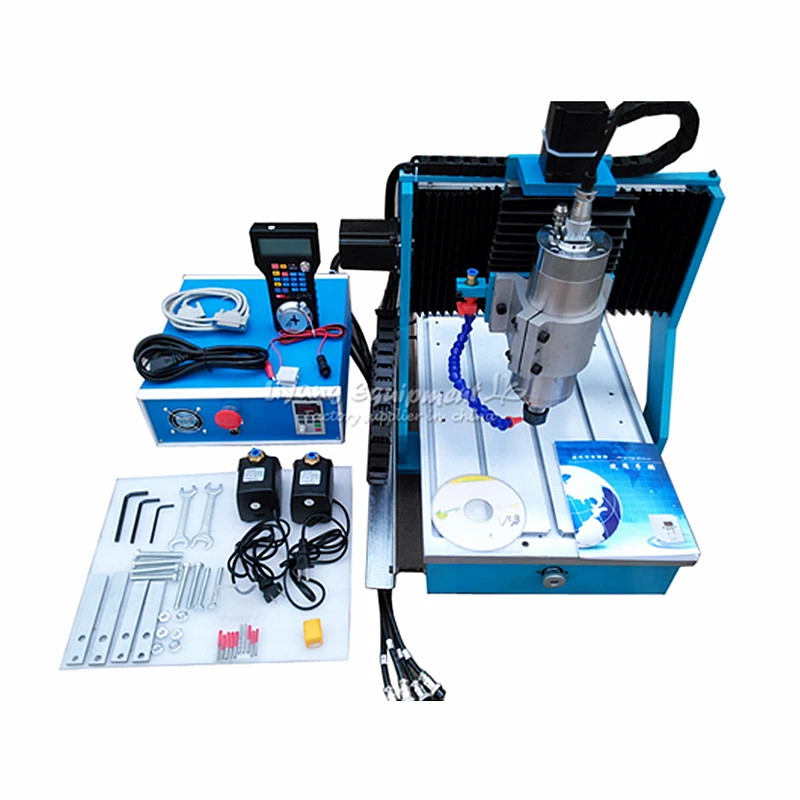 

CNC router 1500W linear guide rail 3040F Parallel Port metal drilling and milling machine