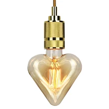 40 Вт классический винтажный Ретро светильник Эдисона E27 с нитью персикового сердца ностальгическая лампа Эдисона AC220V антикварная лампа Эдисона