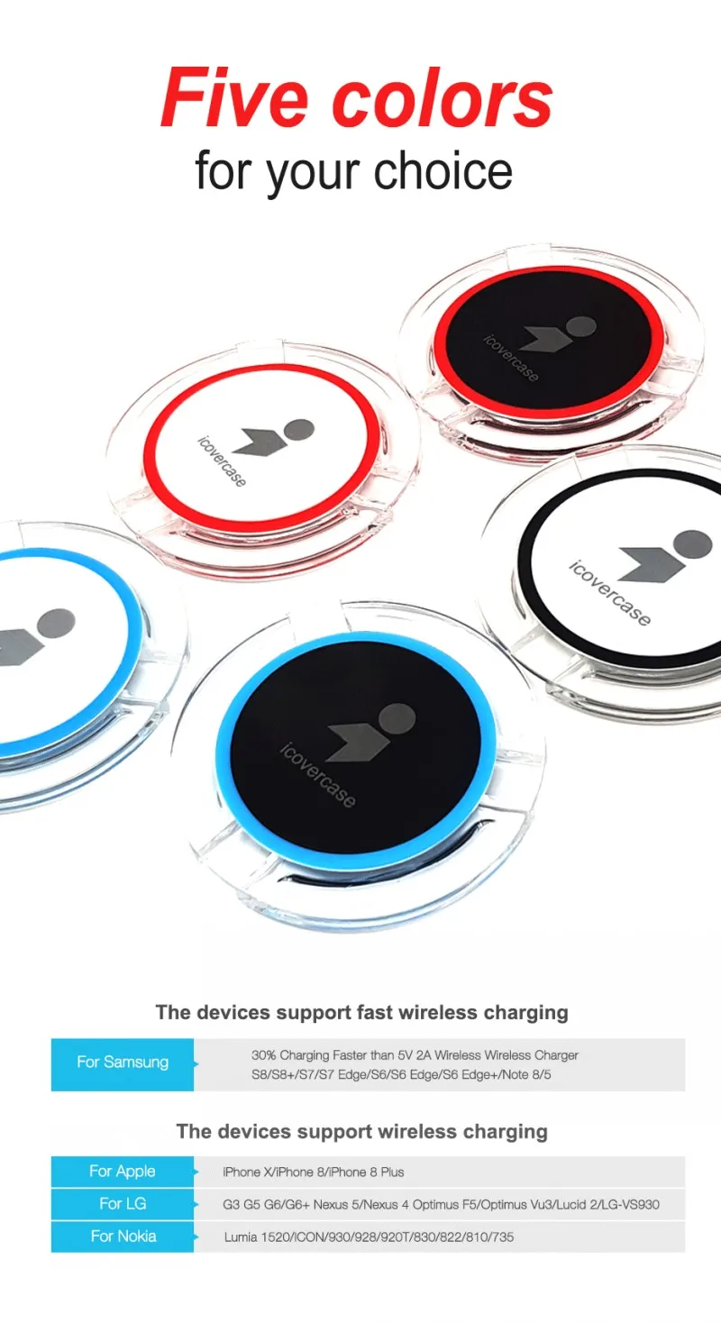 Wireless Case Charger For iPhone 7 6 6S Plus 7plus Phone Charging Bank Power Charging Pad For iPhone SE 5 5S 5C Charger Cases (25)