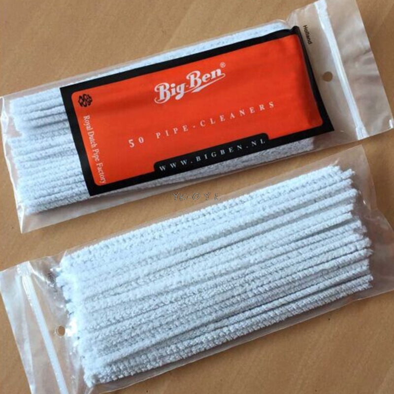 50pcs pack pratique Pipe Cleaner bÃ¢tonnet de tabac Tiges outil de nettoyage Rod