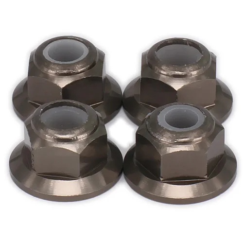 20pcs M4 Flanged Hex Lock Nuts for 1/10 HPI HSP Axial RC Cars 20pcs M4 Flanged Hex Lock Nuts for 1/10 HPI HSP Axial RC Cars