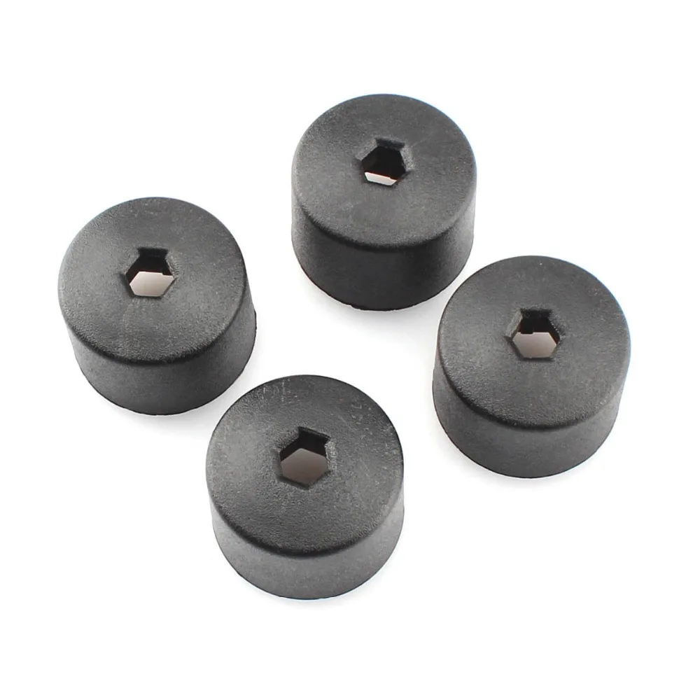 Center 4PCS OEM Black Caps Wheel Lug Nut Cover For VW Jetta Golf Passat