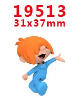 PR-19513 Наборы для творчества Герой мультфильма с плоской задней частью Плоские наклейки 30 штук. PR-19497-19599 - Цвет: PR-19513