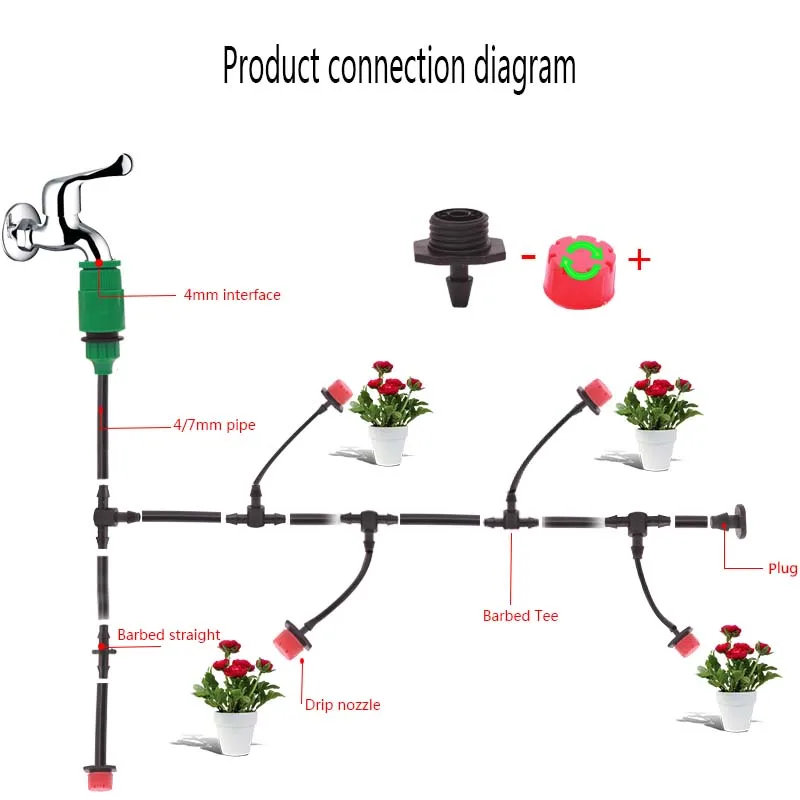 10M/25M/30M Automatic Watering Device Intelligent Drip Garden Watering System Irrigation Drip Irrigation Set Fountain Sprinkler