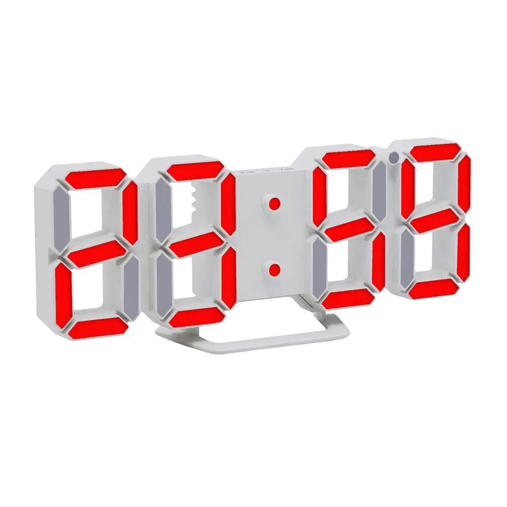 

Modern Digital LED Table Desk Night Wall Clock Alarm Watch Digital Clock Display Feb 13P30