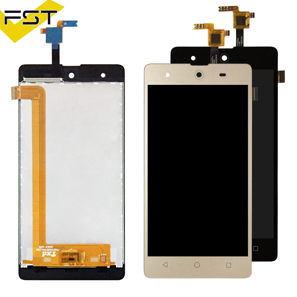 Online Alta calidad para BQ BQS 5050 BQS5050 BQS 5050 Strike LCD selfie Display + MONTAJE DE digitalizador con pantalla táctil piezas de repuesto