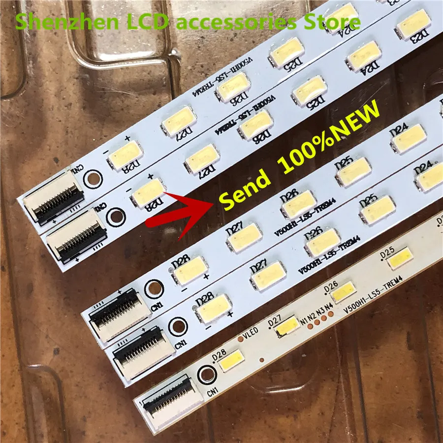 Peças Lote Polegada tv Lcd Backlight Lâmpada V500h1-ls5-tlem4 V500h1-ls5-trem4 V500hk1-ls55 28led 1pcs = 315 Milímetros 100% Novo 4 – 50