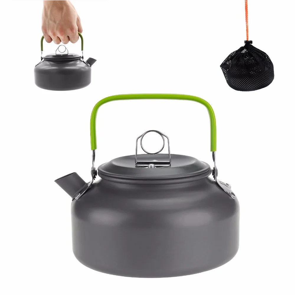 0.8L Outdoor Camping Kettle Aluminum Alloy Teapot Portable Coffee