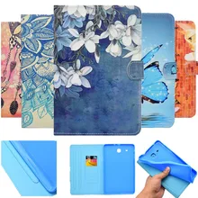 Для samsung Galaxy Tab 3 lite 7,0 T110 T111 T113 T116 чехол-подставка для планшета кожаный флип-чехол-кошелек Чехол держатель для карт