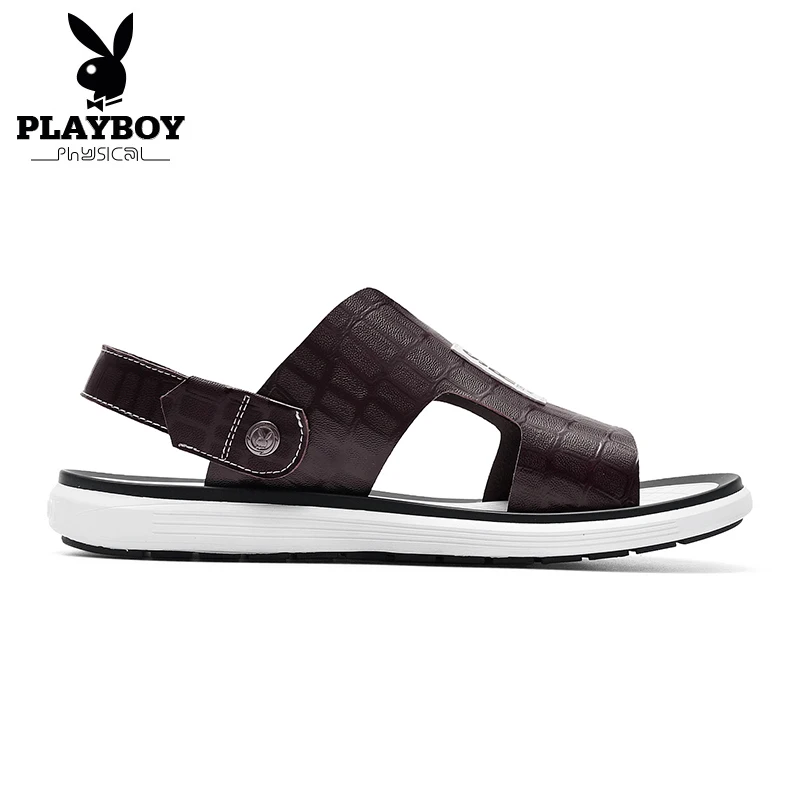 Новинка Лидер продаж модная летняя пляжная Мужская обувь PLAYBOY для отдыха кожаные