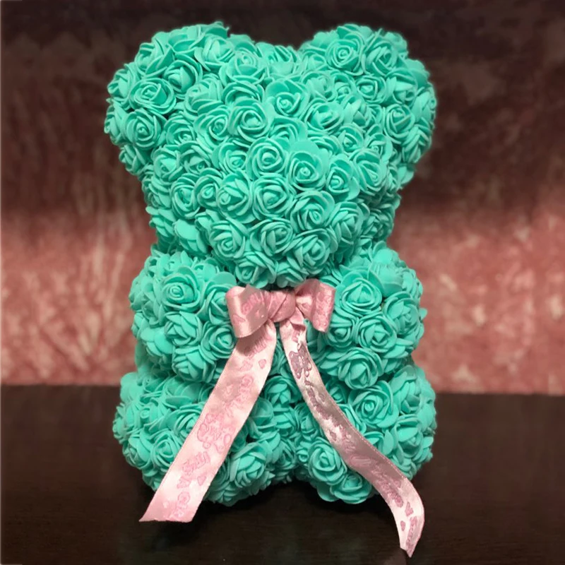 Свадебное украшение Роза пена Медведь DIY для создания искусственных цветов медведь свадебные сувениры и подарки украшение стола партия поддерживает поставки