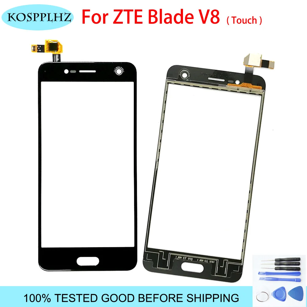 KOSPPLHZ 5,2 ''сенсорный экран дигитайзер для zte Blade V8 передняя стеклянная линза сенсорная панель для мобильного телефона сенсорный экран v 8 ToolsTouch экран