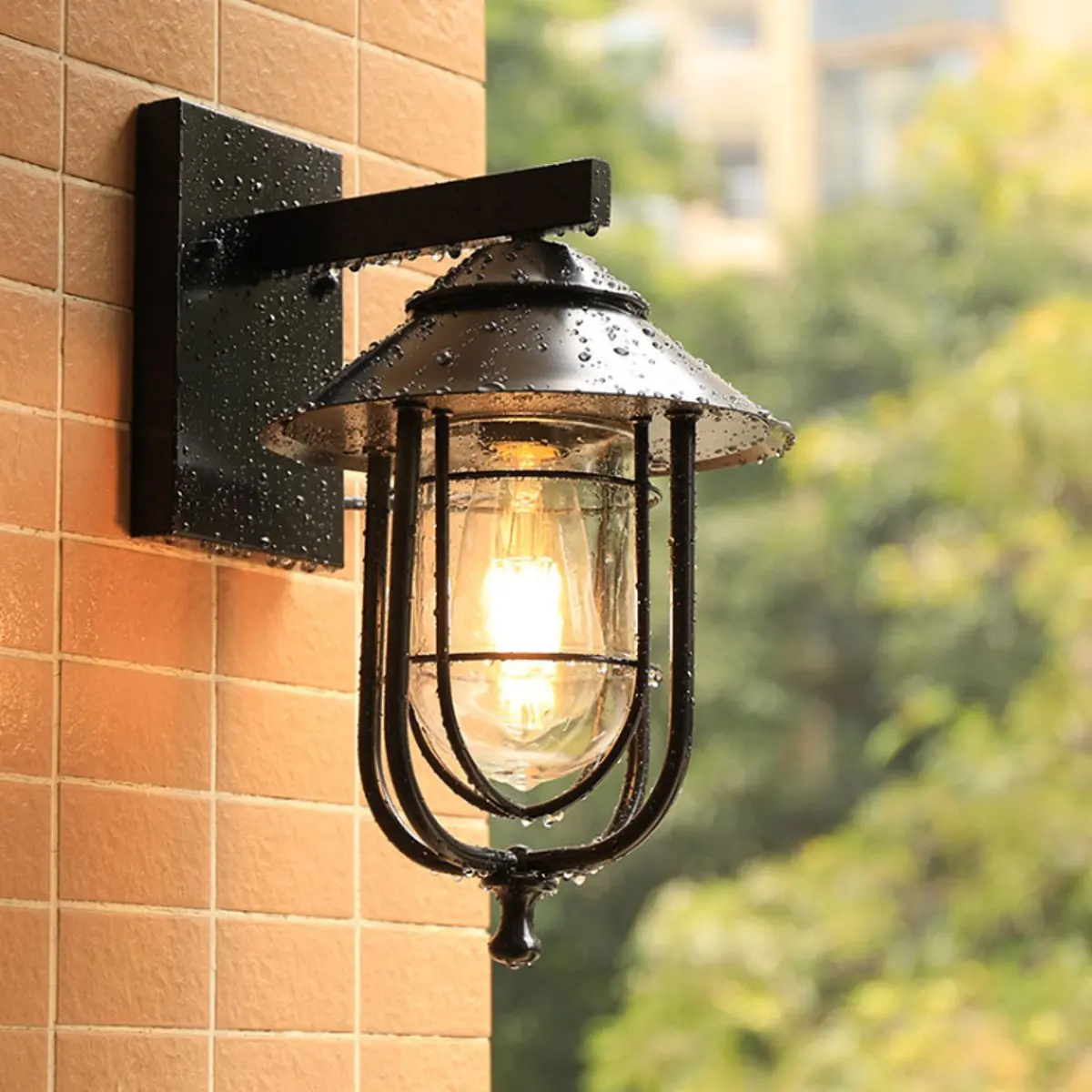 

E27 Retro Industiral Indoor Outdoor Wall Light Vintage Sconce Lamp Light Fixture Garden Decoration Bar Coffee Shop Lighting