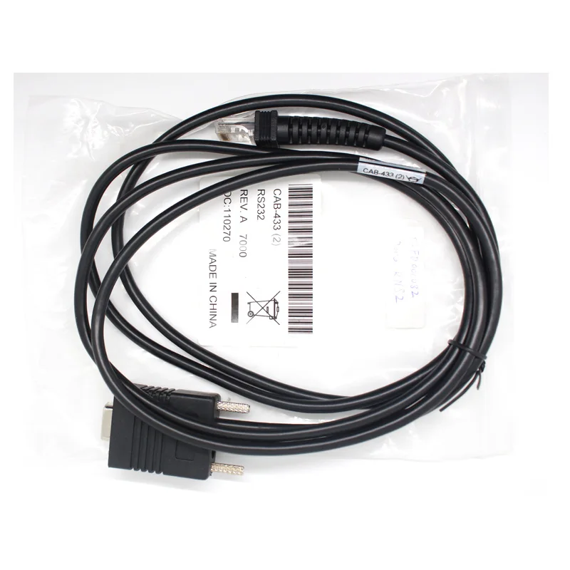 

2 Meter RS232 New Serial Cable For Datalogic 7000 QS6500 Scanner Cable