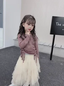 

Children's Korean Children's Dress Fall 2009 New Kids'Suit Children's T-shirt Skirt Two Kids' New Suit