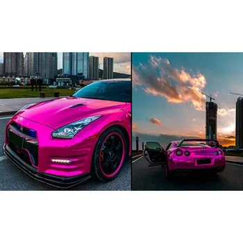 

Pink Car Vinyl Film Wrap Color Change Car Body Sticker Decal Sheet Film