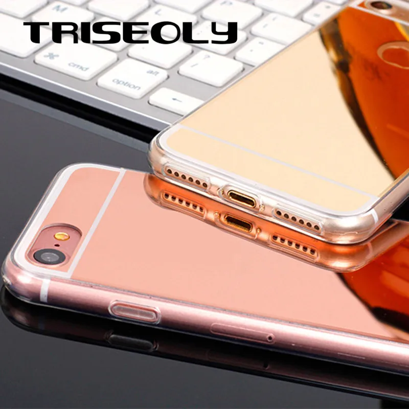 Чехол TRISEOLY 5 для Xiaomi Redmi Примечание 5A Note5A чехол из розового золота с зеркалом