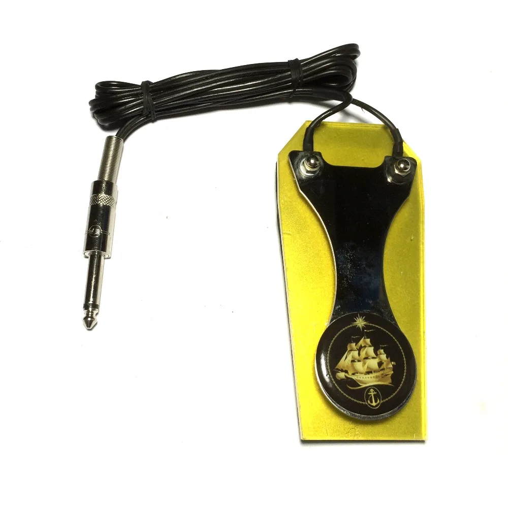 

Shield style NEW PRO LED LIGHT UP TATTOO POWER SUPPLY FOOT PEDAL SWITCH CONTROL