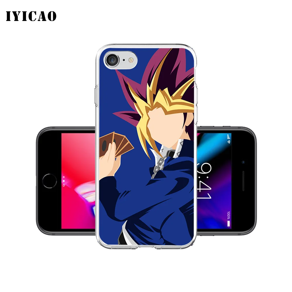 IYICAO Yu Gi Oh юги Муто Мягкий силиконовый чехол для телефона iPhone X XR XS MAX 6 6s 7 8 Plus 5 5S SE TPU