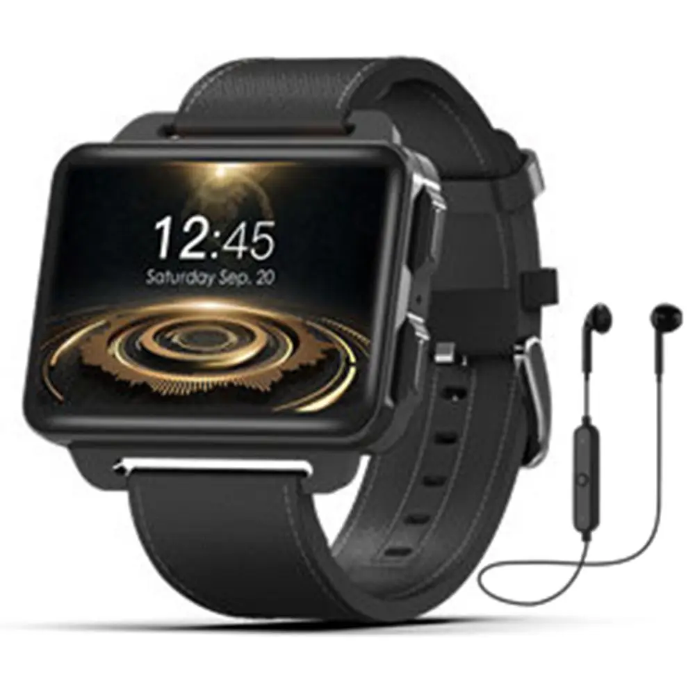 Dm99 Смарт-часы мужские PK LEM4 Pro Смарт-часы Android 5,1 супер большой экран 1200 мАч литиевая батарея 1 Гб+ 16 Гб Wifi видео - Цвет: black add headest