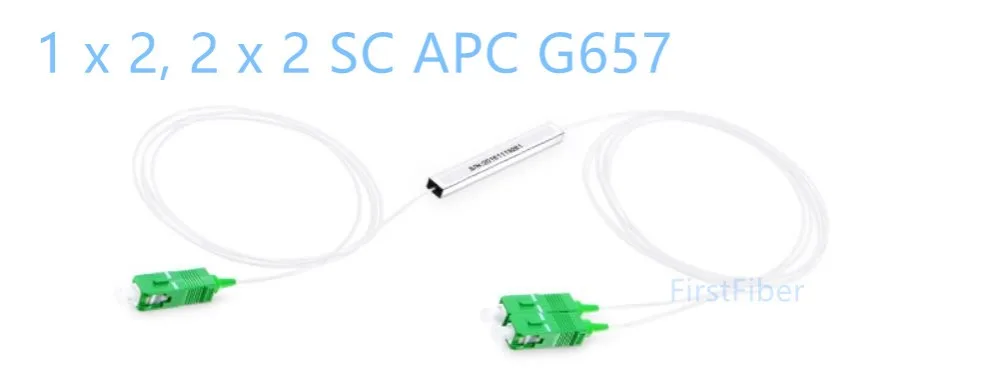 1x2 SC APC сплиттер 2x2 PLC POS пассивный оптический волоконный мини модуль 900um SC/APC 1 5
