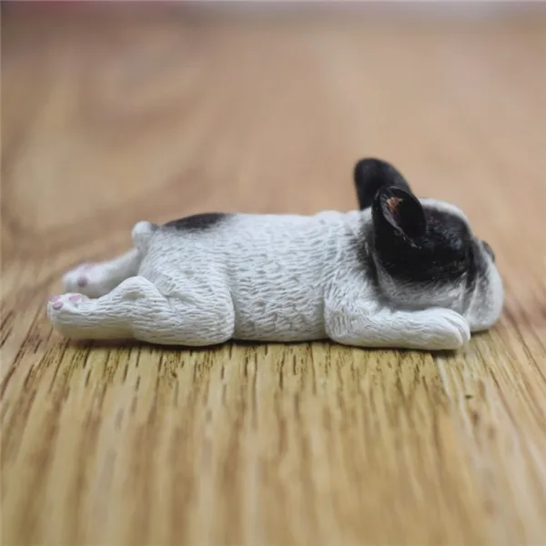 French Bull Dog Sleeping Lazy Pets Fridge Magnets PVC Figures Toys Car Home Office Decoration Gifts - W 18