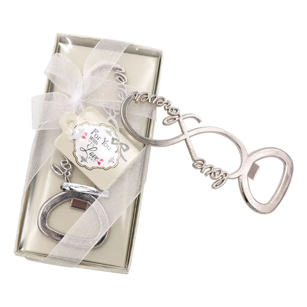 OurWarm 10 шт Love Forever открывалка для пивных бутылок из нержавеющей стали Свадебные