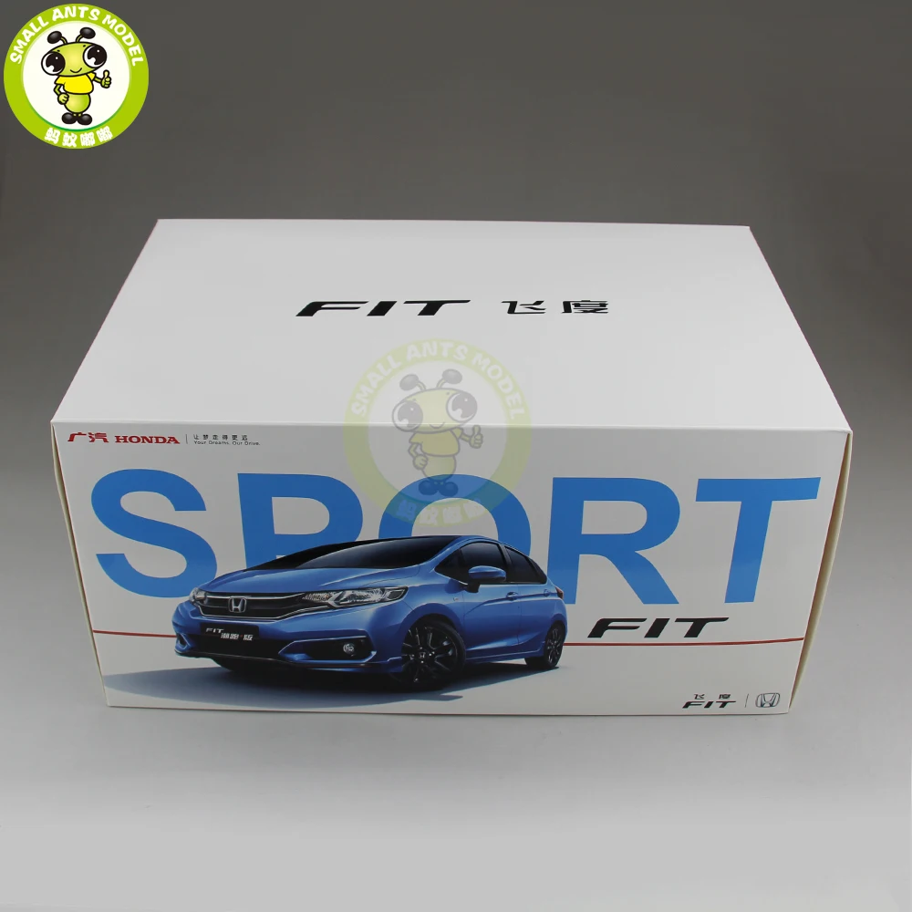 1/18 FIT Sport литая под давлением Металлическая Модель автомобиля игрушки для мальчиков и девочек Коллекция подарков хобби белый