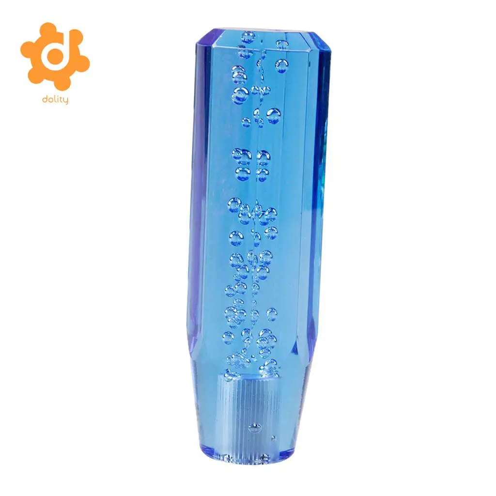 dolity Transparent Gear shift knob Crystal Bubble Shift Knob Manual Fitment 