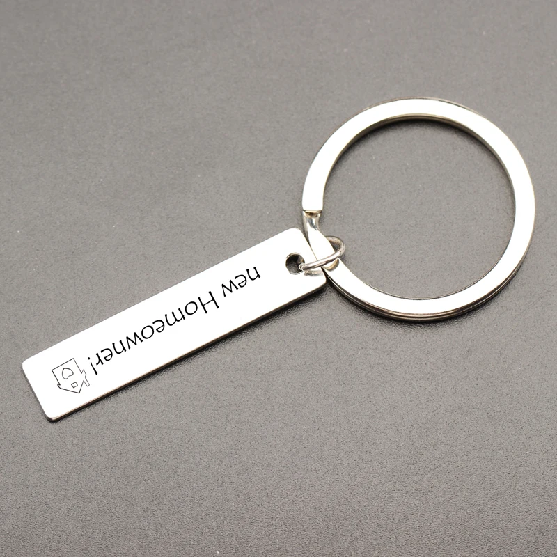 Custom Выгравированный бойфренд/девушка брелок домашний владелец Keychian новоселье