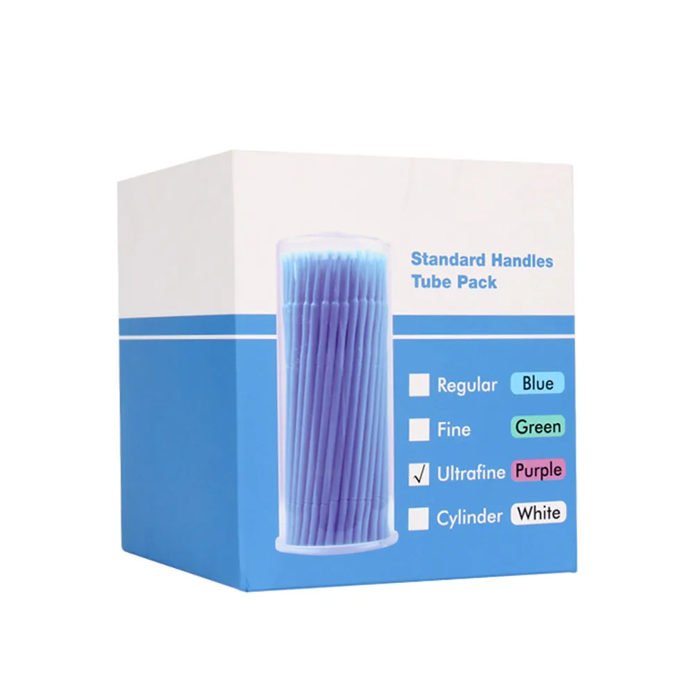 

BIOMASER 400PCS Durable Disposable Makeup Brushes Individual Lash Removing Tools Swab Micro brushes Eyelash Extension Tools