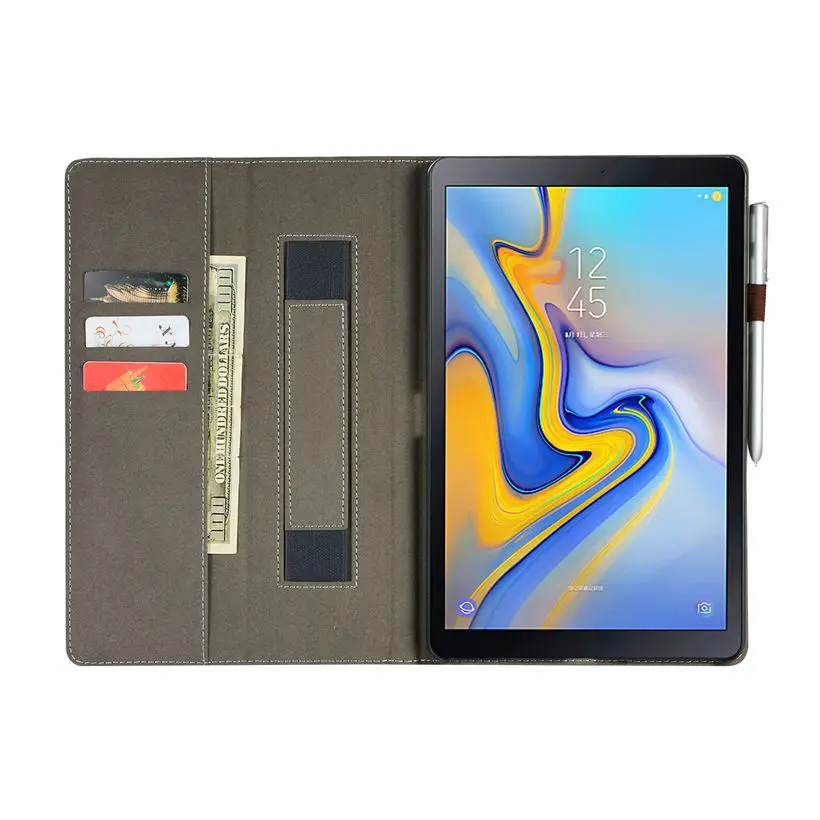 Премиум чехол для samsung Galaxy Tab A A2 10,5 дюймов T590 T595 T597 SM-T595, умный чехол, чехол для планшета, оболочка+ пленка+ стилус