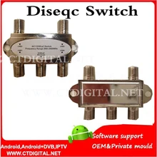 diseqc switch 5pcs/lot High Quality 4×1 DiSEqC Switch 2.0 switch satellite tv tuner switch fta satellite receiver diseqc 4*1