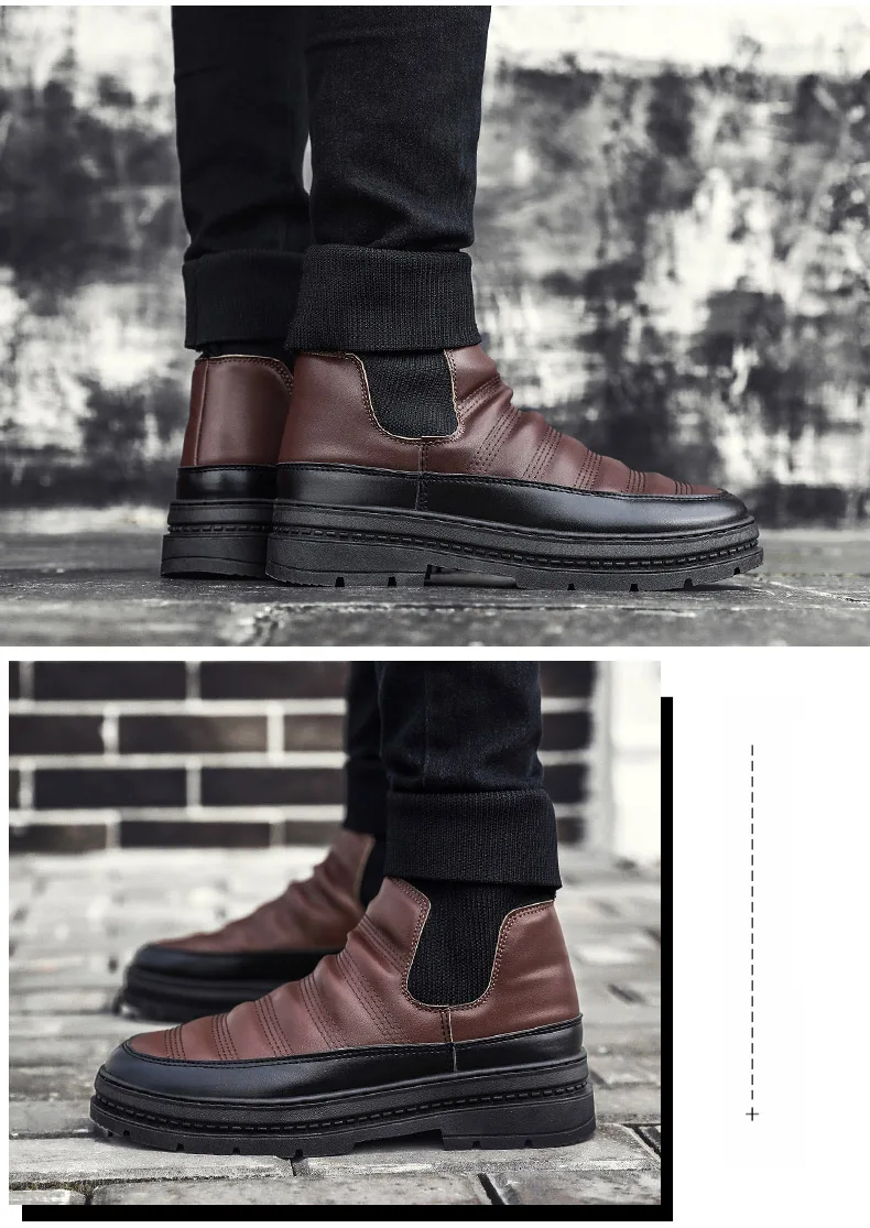 Mens Snow Boot Winter Warm Men Boots Winter With Fur Military Boots Tactical Desert Army Motorcycle Boot Socks Shoes Men Sneaker (5)
