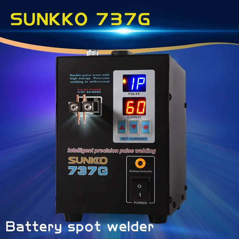 

Micro-Computer Spot Welder with LED light 737G 737B S787A Welding Machine Pulse Battery Spot Welding for 18650 Battery