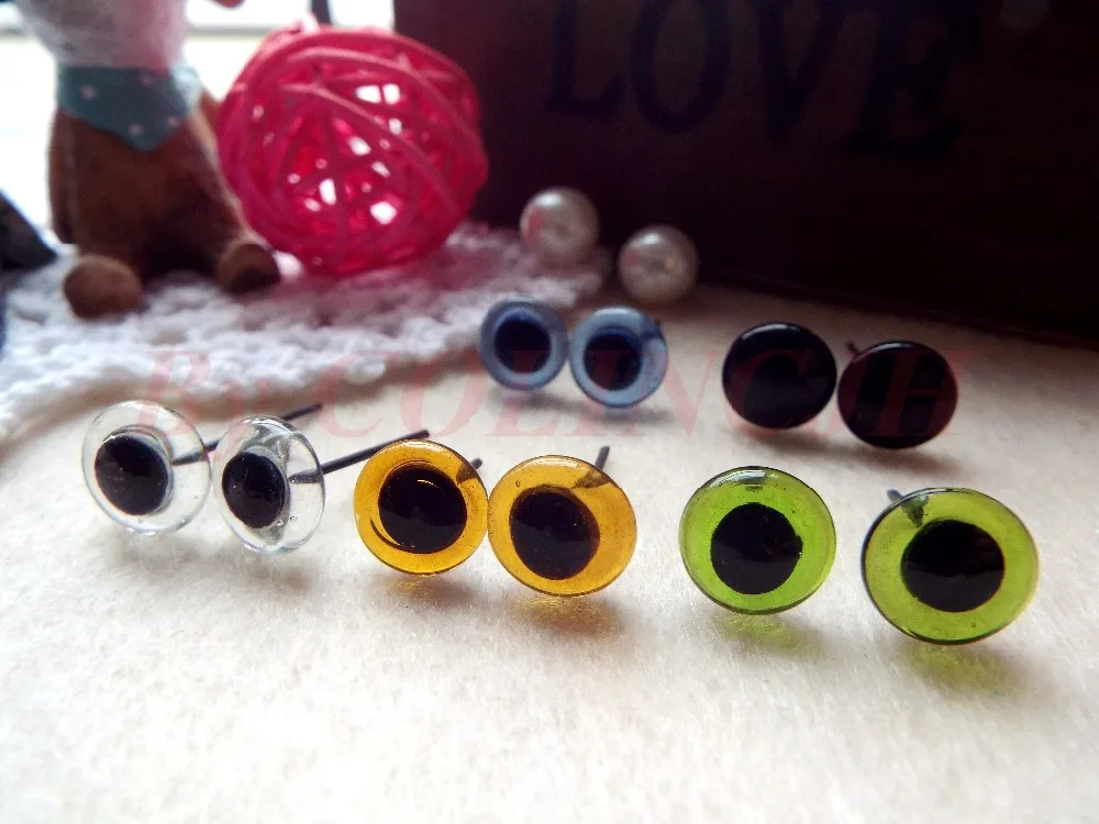 20pcs/lot Mix-Color Glass Eyes 3mm-12mm 5 colors doll accessories doll eyes doll eyewear accessories glass doll eyes