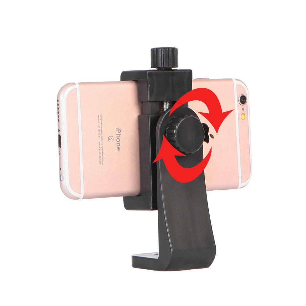 

Tripod Mount/Cell Phone Clipper Vertical Bracket Smartphone Clip Holder 360 Adapter For iPhone For Samsung Mobile Cell Phone