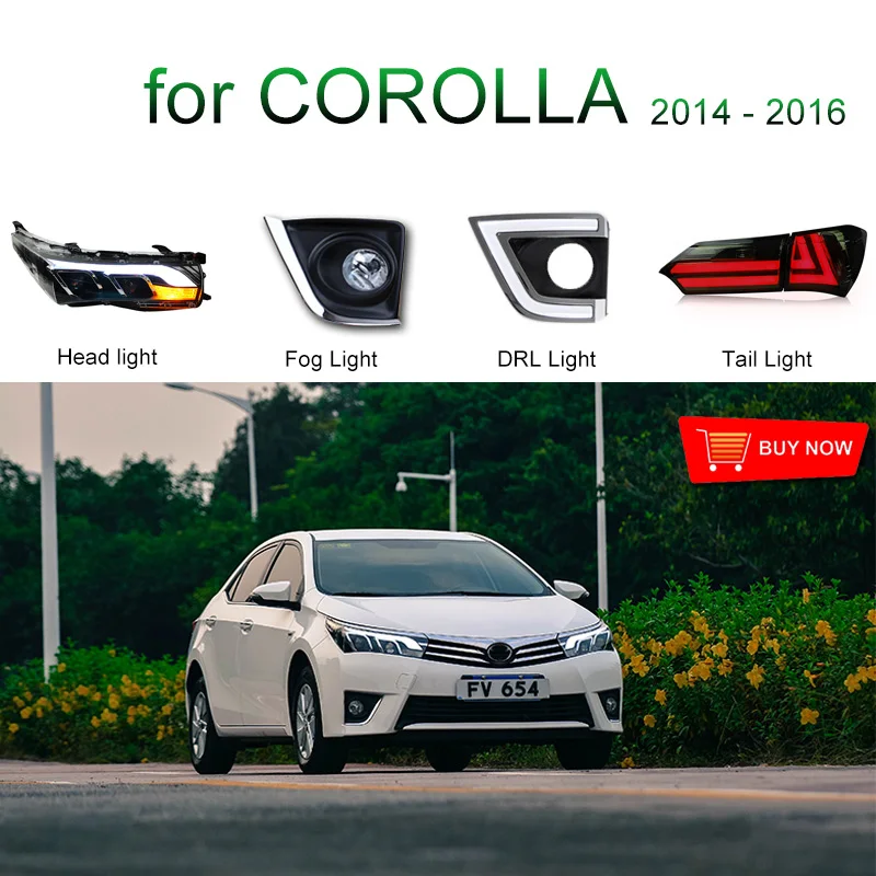 Светодиодный задний светильник для Toyota Corolla с левой и правой стороны светодиодный задний фонарь ходовой светильник задний фонарь