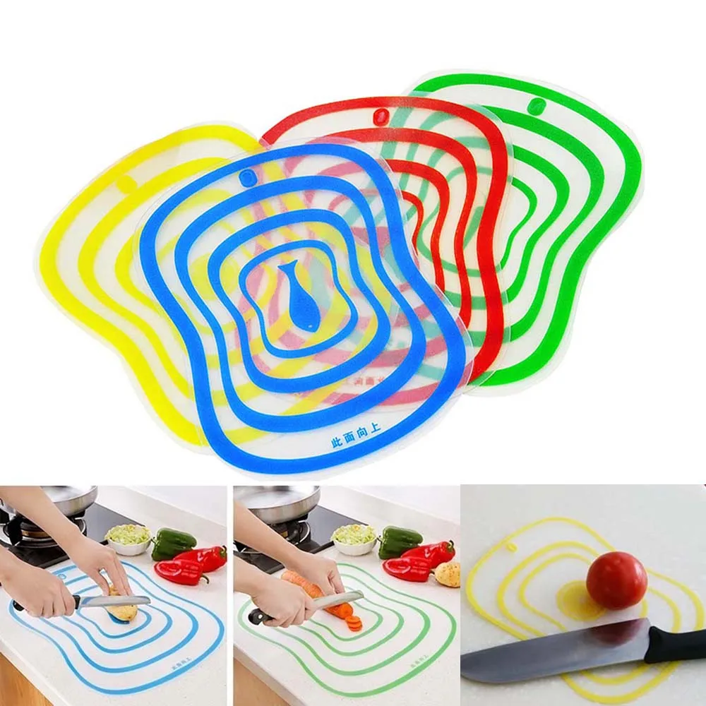 

Kitchen Chopping Blocks Tool Flexible Transparent Cutting Board PP Non-slip Cutting Boards Classification Chopping Board