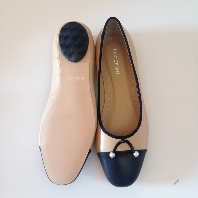 Casual Cristal Qualité Bout Appartements Color picture Cuir Mode Femmes Chaude Véritable Ballet Rond 42 De Vente Picture Marque Chaussures En 34 Nouvelle 2018 Color Taille Bowite Haute FT6Iqv