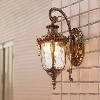 

European Style Outdoor Balcony Garden Waterproof Wall Lamp Garden Villa Classic Light