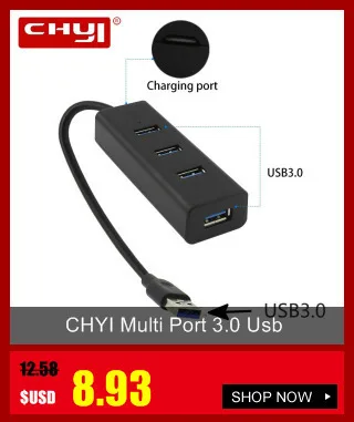 CHYI 4 порта Usb 3,0 концентратор 4 в 1 мульти порт Usb3.0 концентраторы вцв разветвитель с AU/EU/UK/US адаптер питания 5 Гбит/с Combo PC Аксессуары