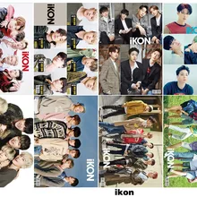 8 шт./лот корейские поп-звезды iKON плакаты игрушки б. И Ким Чжин Хван Бобби Ким Дон хюк включены 8 фотографий KPOP Плакат 42X29 см