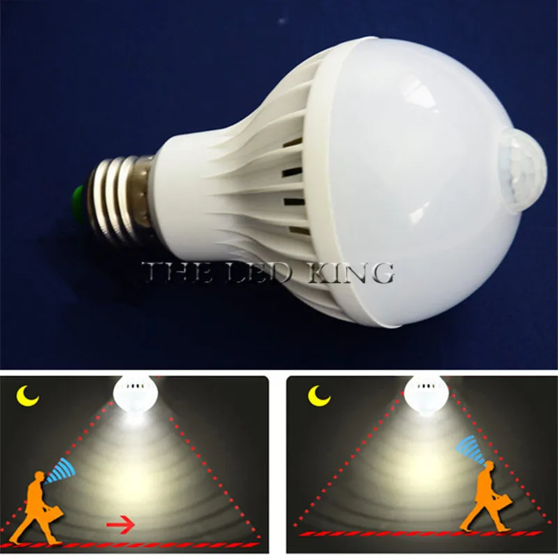 LED PIR Bulb Motion Sensor Lamp 110V 220V E27 Led Light 5W7W 9W Sound