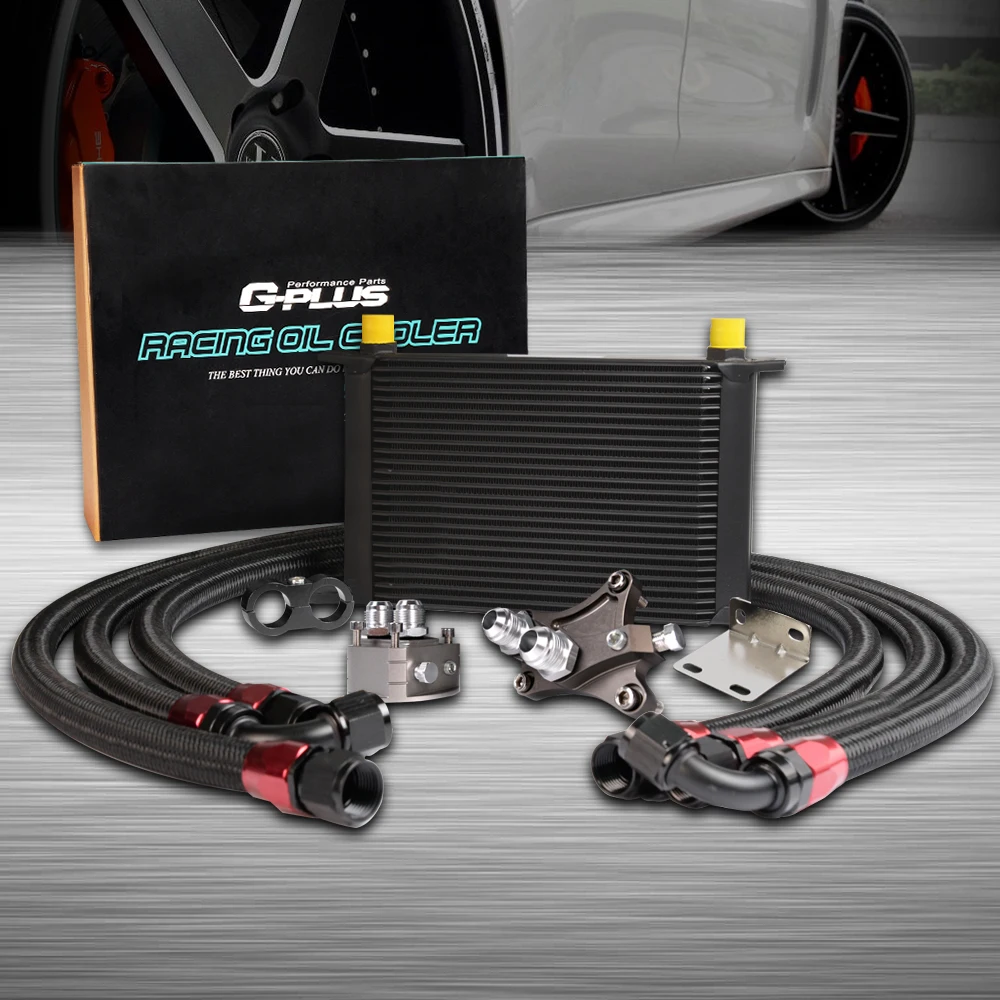 25 Row Oil Cooler Kit For NISSAN Silvia S13 S14 S15 180SX 200SX 240SX