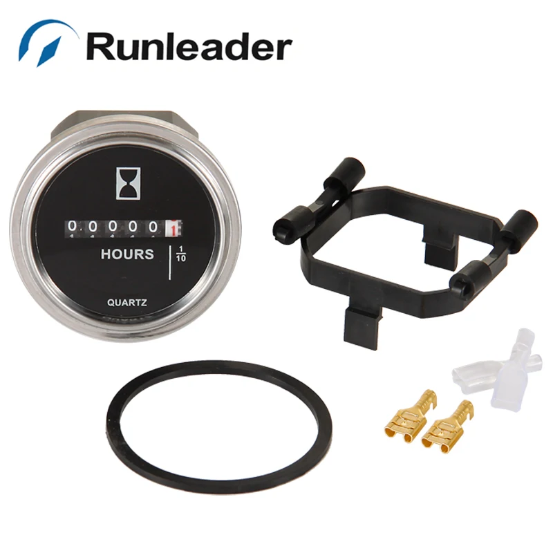 

Runleader HM009 Mechanical Round DC 6-80V hour meter timer counter Free Shipping